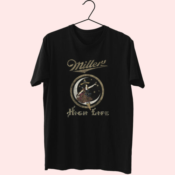 Vintage Miller High Life Lady Logo Essentials T Shirt