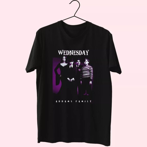 Wednesday Addams Family All Cast Casual Trendy T Shirt