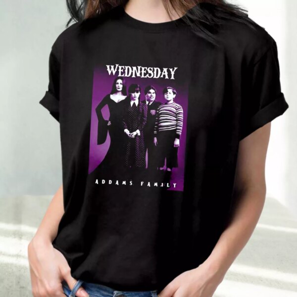 Wednesday Addams Family All Cast Casual Trendy T Shirt