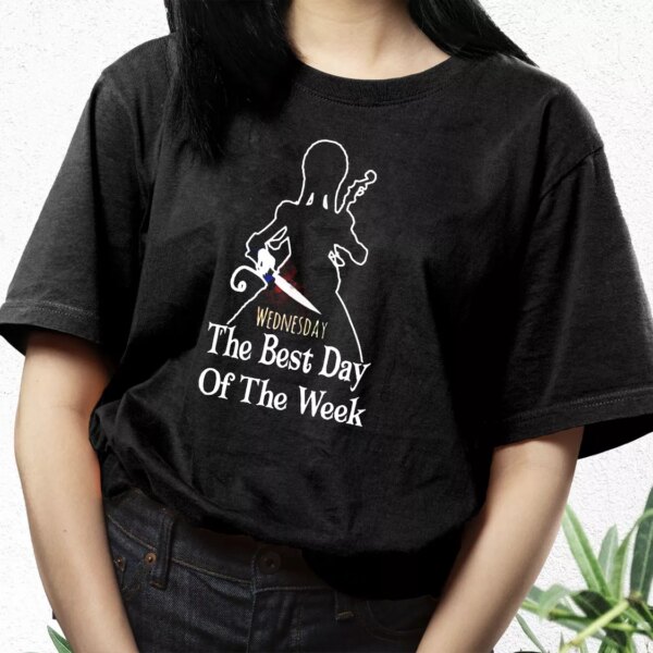 Wednesday Addams The Best Day Of The Week Casual Trendy T Shirt