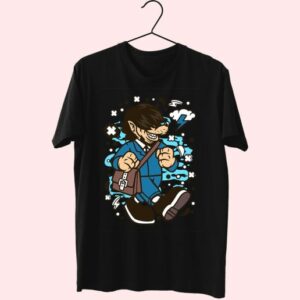 Wolf Going To Work Funny Graphic T Shirt 3 Wolf Going To Work Funny Graphic T Shirt 4