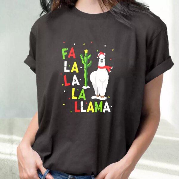 Xmas Falala Alpaca Funny Ugly T Shirt Xmas Design