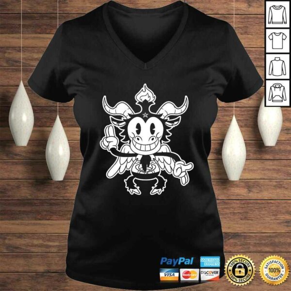 blackcraft cute kawaii Baphomet old Cartoon – Lucifer Shirt