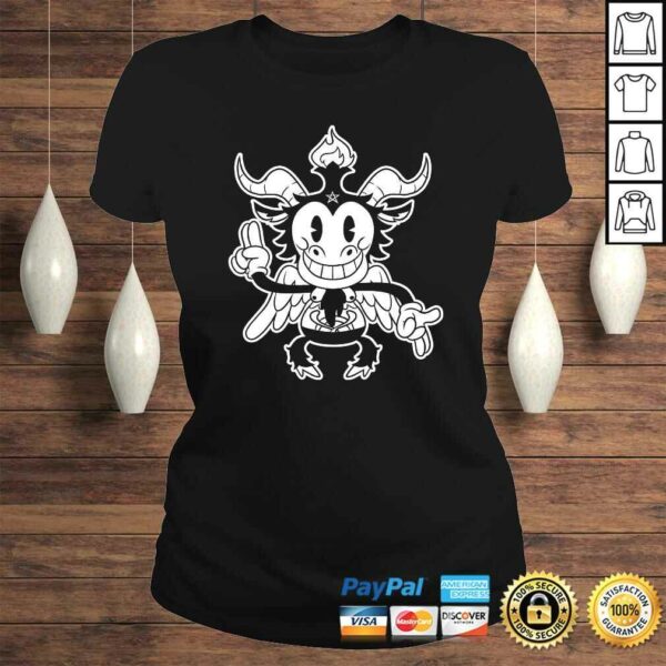 blackcraft cute kawaii Baphomet old Cartoon – Lucifer Shirt