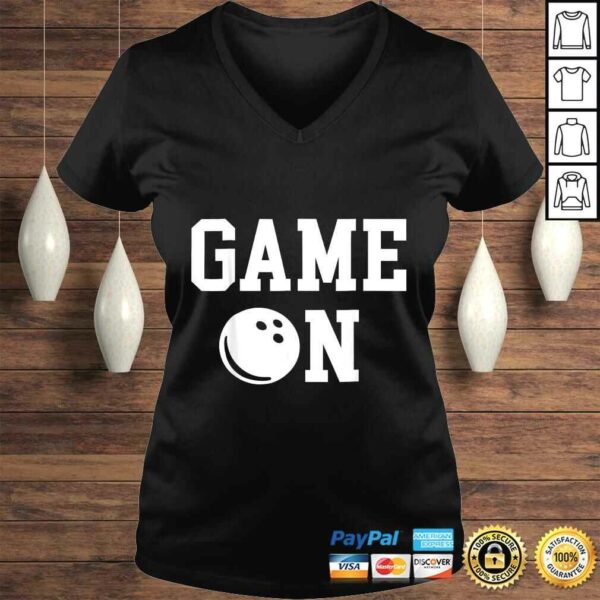 GAME ON Shirt Bowling Ball Strike, Spare Ten-pin Set Sport