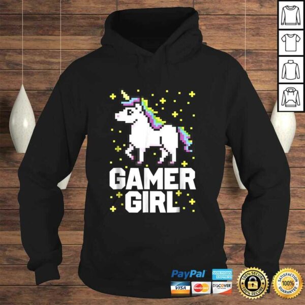 Gamer Girl Shirt Unicorn Video Game Cute Womens Shirt Gift