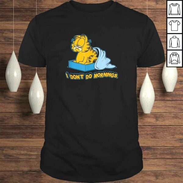 Garfield I Dont Do Mornings TShirt Gift