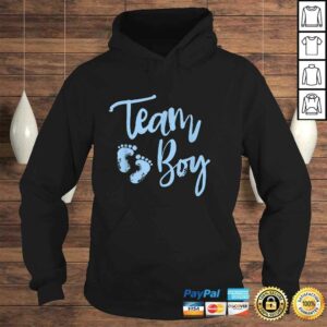Gender Reveal Baby Shower Shirt Team Boy 4