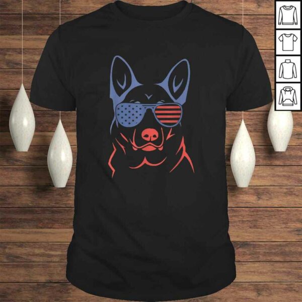 German Shepherd Patriotic Shirt American Flag Dog Shirt