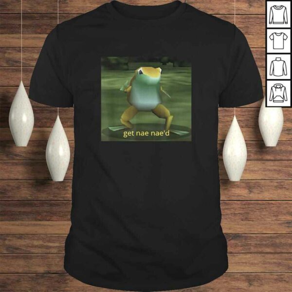 Get Nae Nae’d Dancing Frog Meme V-Neck T-Shirt