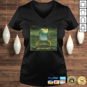 Get Nae Nae’d Dancing Frog Meme V-Neck T-Shirt