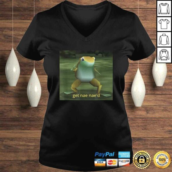 Get Nae Nae’d Dancing Frog Meme V-Neck T-Shirt