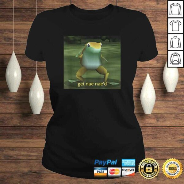 Get Nae Nae’d Dancing Frog Meme V-Neck T-Shirt