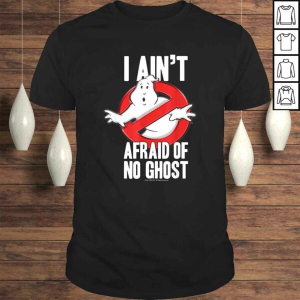 Ghostbusters I Ain’t Afraid Of No Ghost Bold TexT-shirt