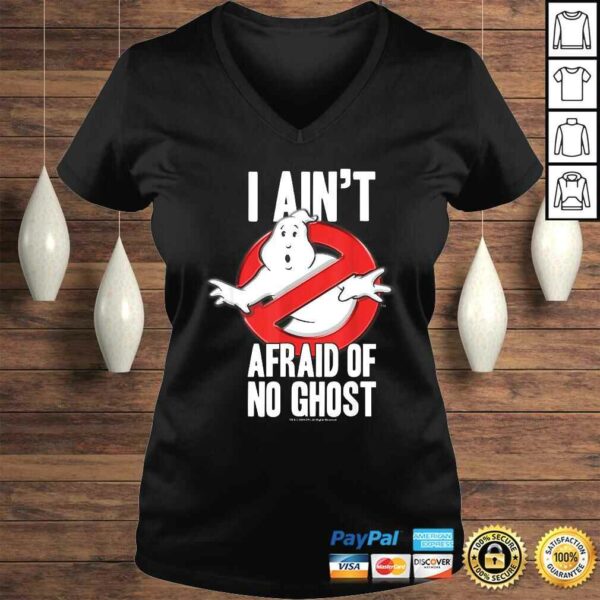 Ghostbusters I Ain’t Afraid Of No Ghost Bold TexT-shirt