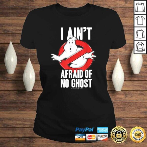 Ghostbusters I Ain’t Afraid Of No Ghost Bold TexT-shirt