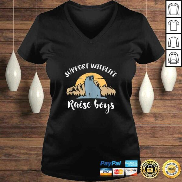 Gift For Mom Dad Support Wildlife Raise Boys Tee Shirt