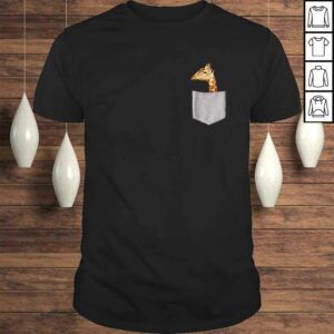 Giraffe In PockeShirt Funny Giraffe Shirts Giraffe In PockeShirt Funny Giraffe Shirts