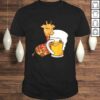 Giraffe Shirt – Cute Giraffe Hugging Beer Graphic Design Shirt