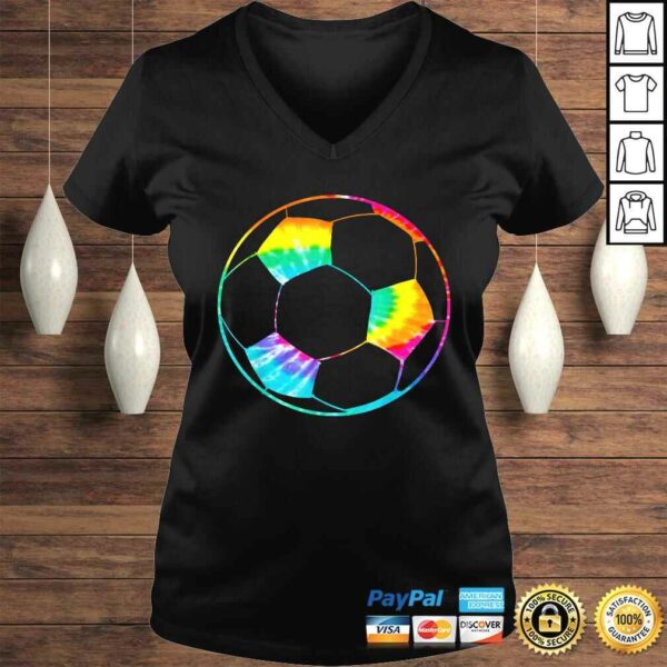 Girl Soccer Ball Shirt – Rainbow Trippy Hippie Tie Dye Gift Top