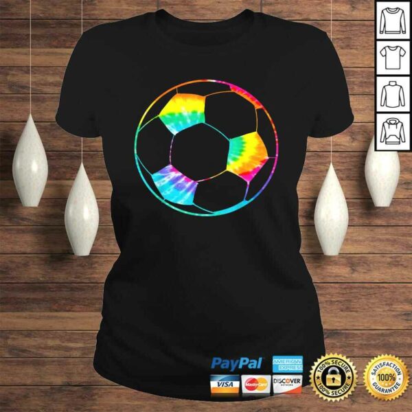 Girl Soccer Ball Shirt – Rainbow Trippy Hippie Tie Dye Gift Top