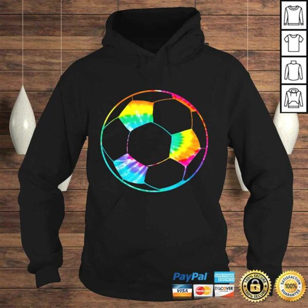 Girl Soccer Ball Shirt – Rainbow Trippy Hippie Tie Dye Gift Top