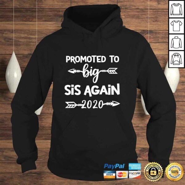 Girl Vintage Promoted to Big SIS Again est 2020 Sister Arrow TShirt