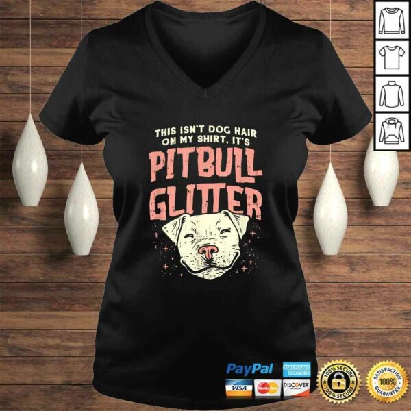 Girls Pitbull Glitter Hair Dog Lover – Mothers Day Gift Mom TShirt