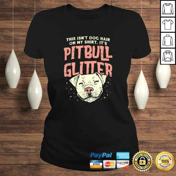 Girls Pitbull Glitter Hair Dog Lover – Mothers Day Gift Mom TShirt