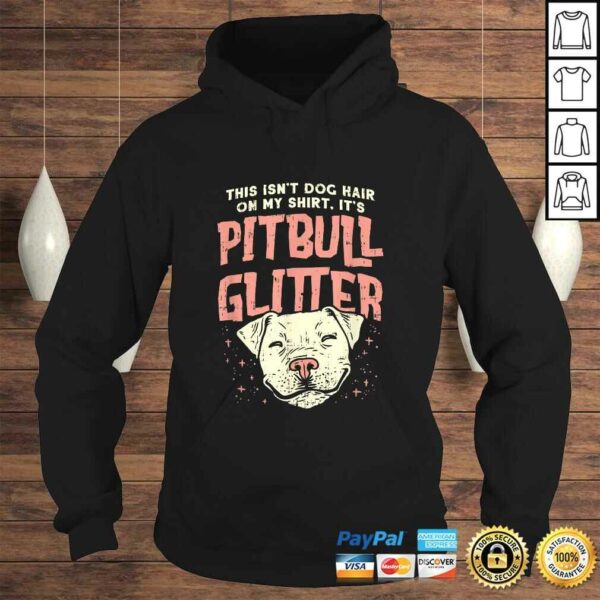 Girls Pitbull Glitter Hair Dog Lover – Mothers Day Gift Mom TShirt