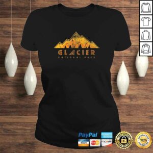 Glacier National Park Retro TShirt 2 Glacier National Park Retro TShirt 3
