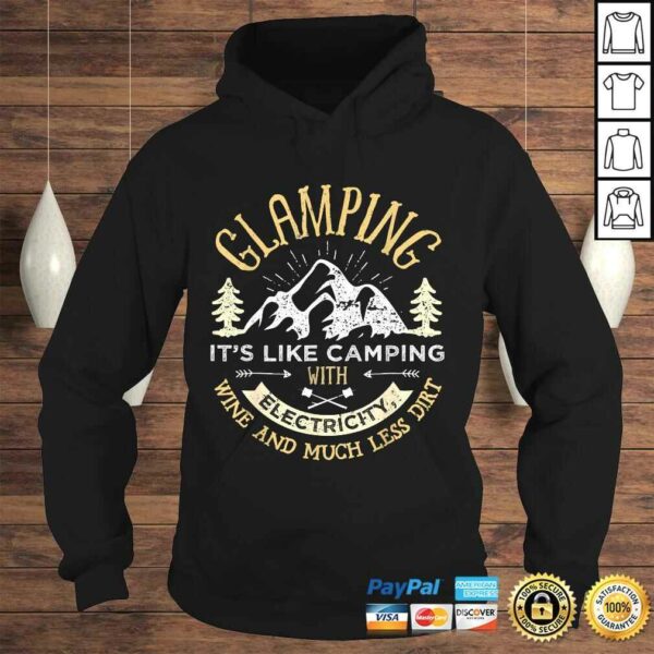 Glamping Definition Shirt Glamper Women Wine Funny Camping