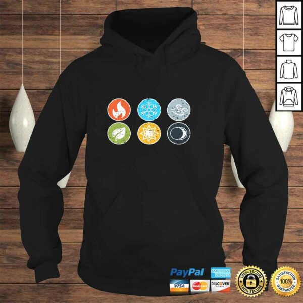 Gloomhaven Elements Symbol Fire Ice Air Earth Light Dark Pullover Hoodie