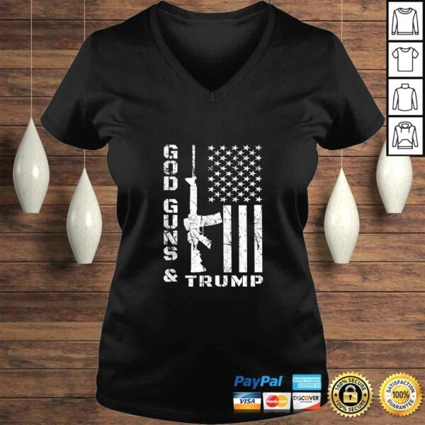 God Guns And Trump Shirt 2nd Amendment Flag AR15 TShirt