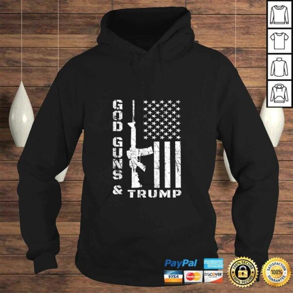 God Guns And Trump Shirt 2nd Amendment Flag AR15 TShirt