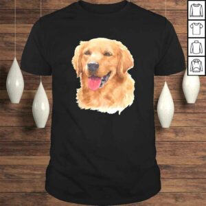 Golden Retriever Dog Shirt – Watercolor Art Golden Retriever TShirt Golden Retriever Dog Shirt – Watercolor Art Golden Retriever TShirt