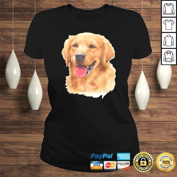 Golden Retriever Dog Shirt – Watercolor Art Golden Retriever TShirt