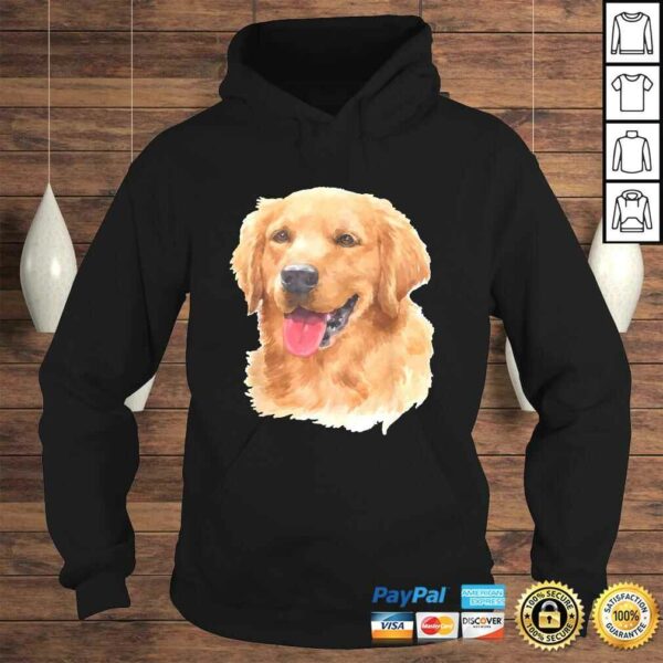 Golden Retriever Dog Shirt – Watercolor Art Golden Retriever TShirt