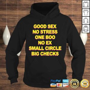 Good Sex No Stress One Boo No Ex Small Circle Big Checks TShirt 3 Good Sex No Stress One Boo No Ex Small Circle Big Checks TShirt 4