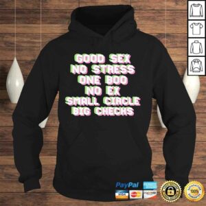 Good Sex No Stress One Boo Small Circle Big Checks I On Back TShirt 3 Good Sex No Stress One Boo Small Circle Big Checks I On Back TShirt 4