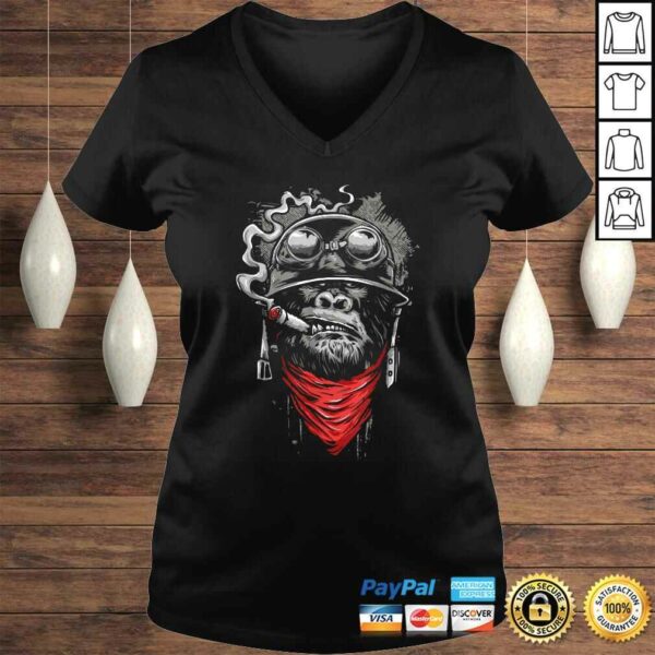 Gorilla Smoking A Cigar Shirt Cool Powerful Animal Shirt