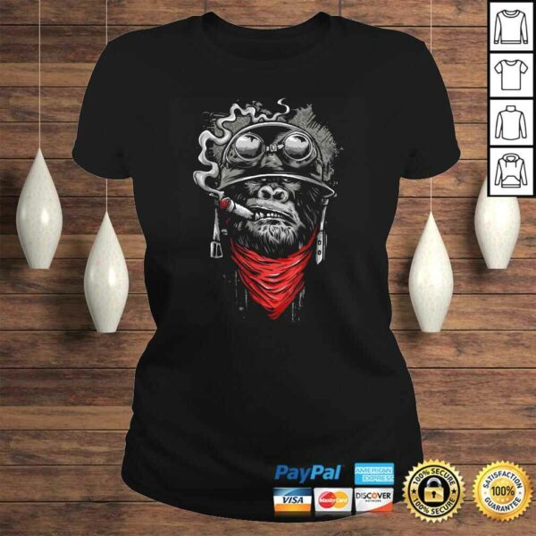 Gorilla Smoking A Cigar Shirt Cool Powerful Animal Shirt