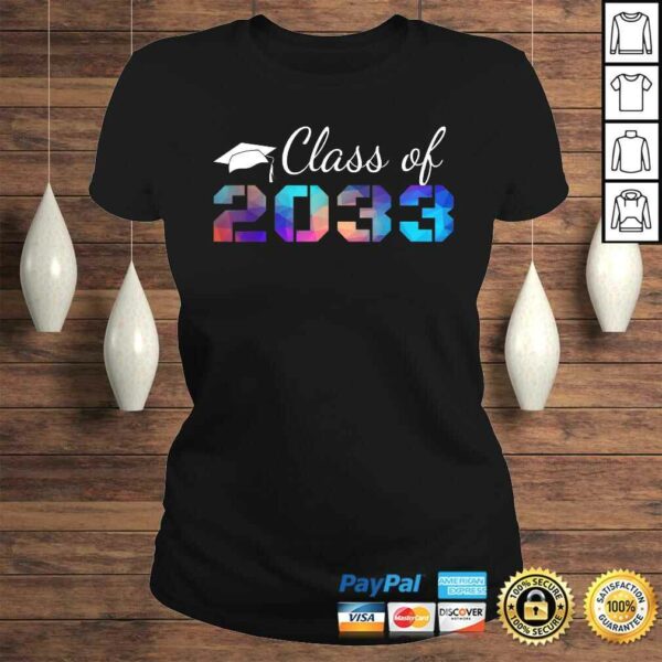 Graduation Cap Class of 2033 First Day of School TShirt Gift