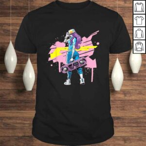 Graffiti Boombox Girl Hip hop Shirt 1