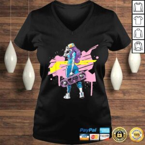 Graffiti Boombox Girl Hip hop Shirt 2
