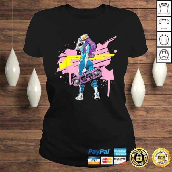 Graffiti Boombox Girl Hip hop Shirt