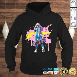 Graffiti Boombox Girl Hip hop Shirt 4
