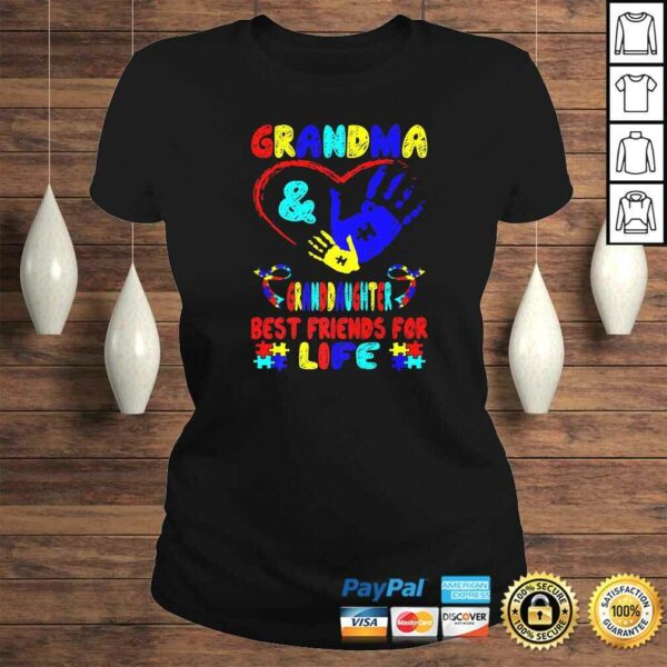 Grandma Granddaughter Best Friends For Life Autism Awareness Tee Shirt