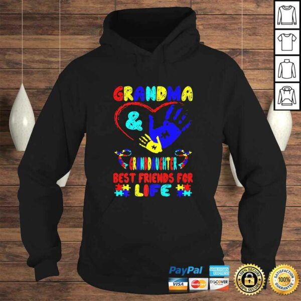 Grandma Granddaughter Best Friends For Life Autism Awareness Tee Shirt