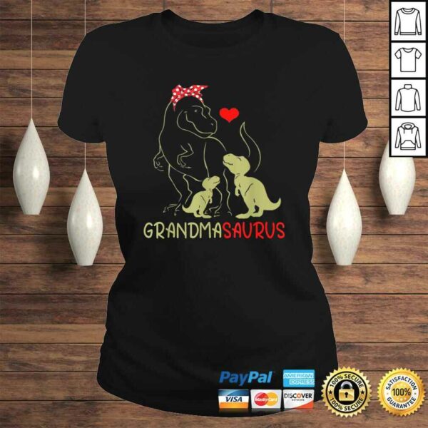 Grandmasaurus Shirt T Rex Grandma Saurus Dinosaur Women Mo